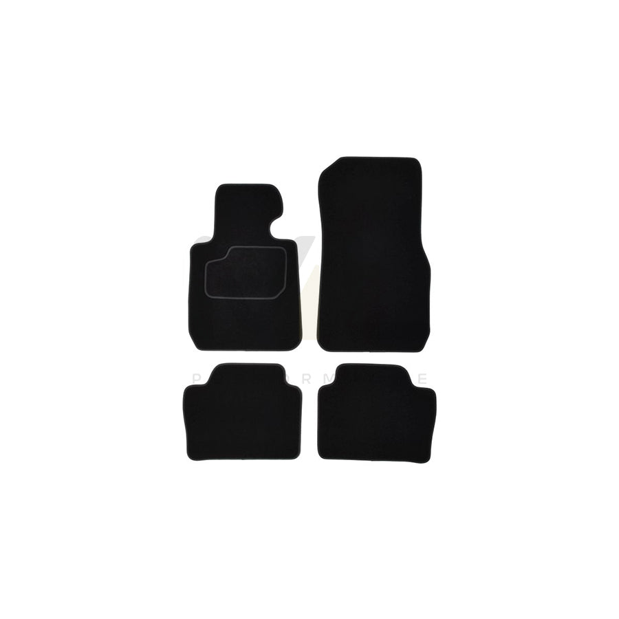 MAMMOOTH A041 BM120 PRM 01 Floor mat set for BMW 3 Saloon (F30, F80) Textile, Front and Rear, Quantity: 4, Black