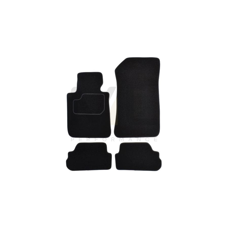 MAMMOOTH A041 BM15 PRM 01 Floor mat set for BMW 1 Convertible (E88) Textile, Front and Rear, Quantity: 4, Black