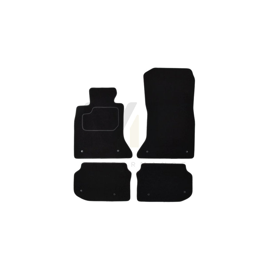 MAMMOOTH A041 BM180 PRM 01 Floor mat set for BMW 5 Saloon (F10) Textile, Front and Rear, Quantity: 4, Black