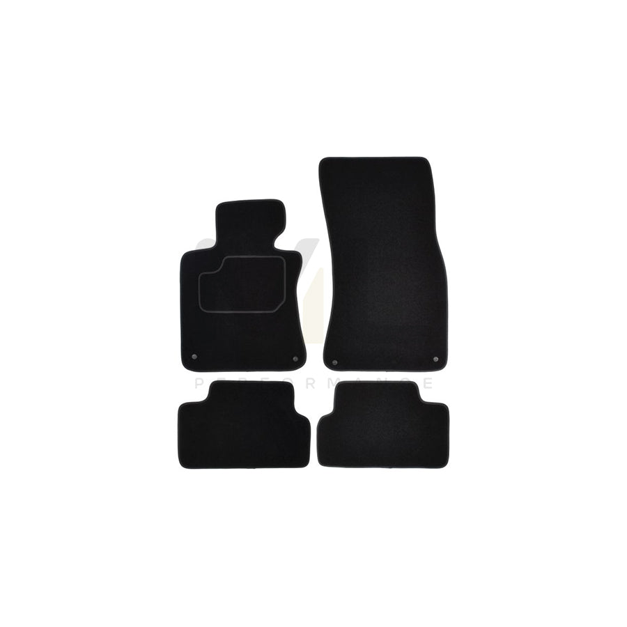 MAMMOOTH A041 BM205 PRM 01 Floor mat set for BMW 6 Coupe (E63) Textile, Front and Rear, Quantity: 4, Black