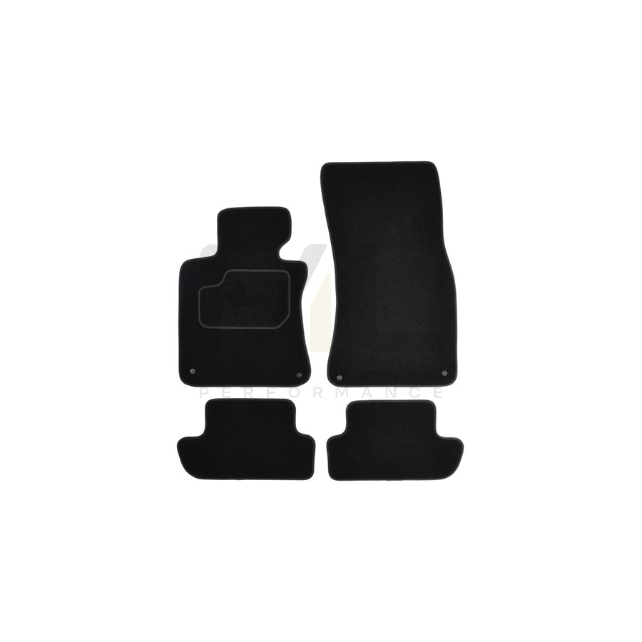 MAMMOOTH A041 BM210 PRM 01 Floor mat set for BMW 6 Convertible (E64) Textile, Front and Rear, Quantity: 4, Black