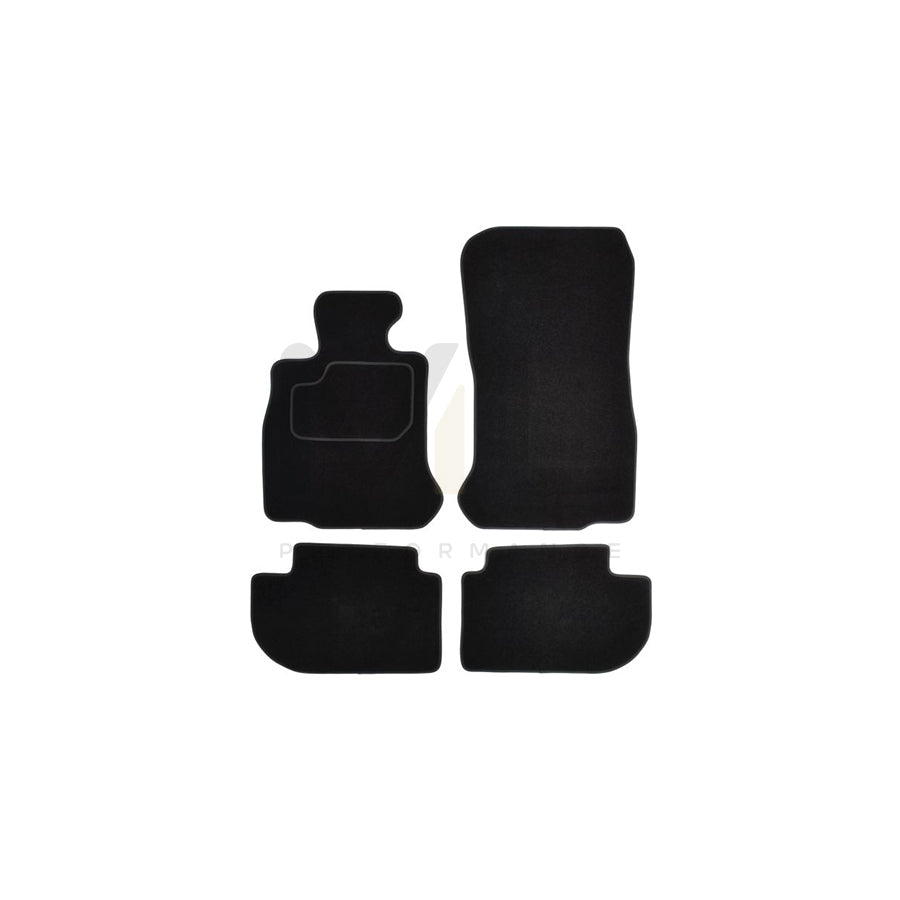 MAMMOOTH A041 BM215 PRM 01 Floor mat set for BMW 6 Series Textile, Front and Rear, Quantity: 4, Black