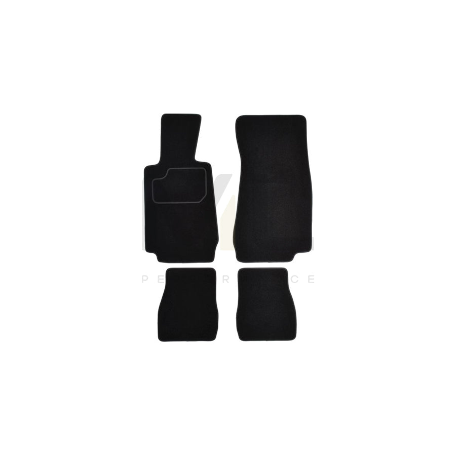 MAMMOOTH A041 BM35 PRM 01 Floor mat set for BMW 3 Convertible (E30) Textile, Front and Rear, Quantity: 4, Black
