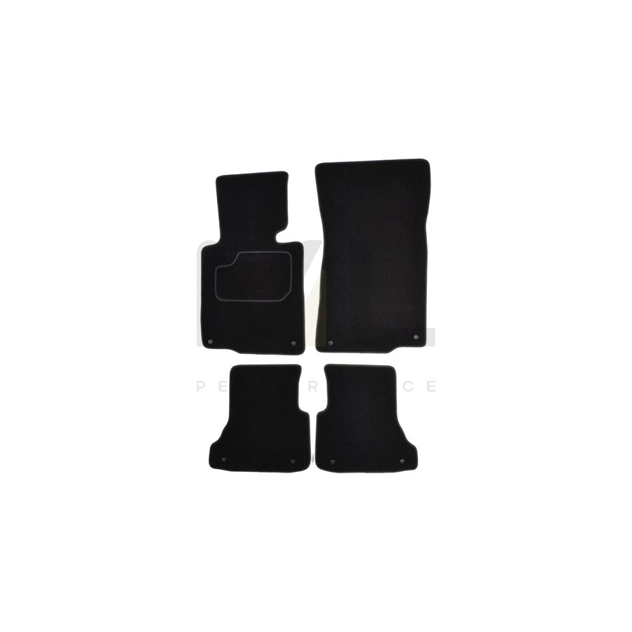 MAMMOOTH A041 BM85 PRM 01 Floor mat set for BMW 3 Convertible (E46) Textile, Front and Rear, Quantity: 4, Black