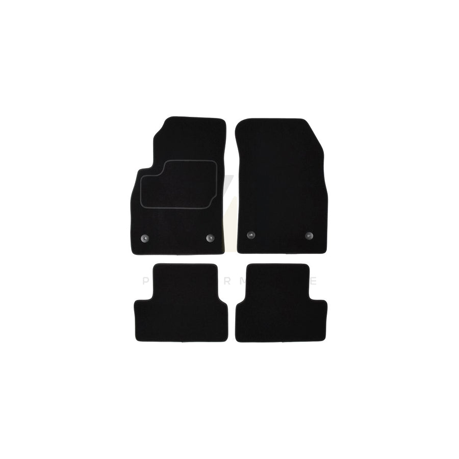 MAMMOOTH A041 CHE40 PRM 01 Floor mat set for CHEVROLET CRUZE Textile, Front and Rear, Quantity: 4, Black