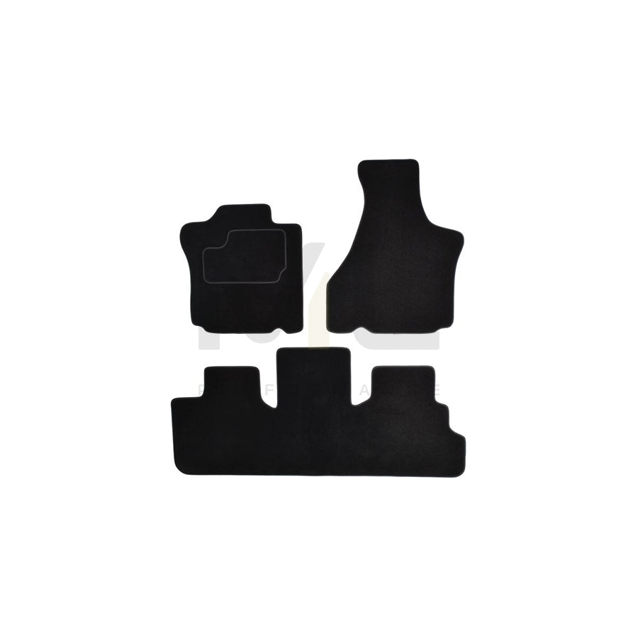 MAMMOOTH A041 CHR110 PRM 01 Floor mat set for CHRYSLER Voyager IV (RG, RS) Textile, Front and Rear, Quantity: 3, Black