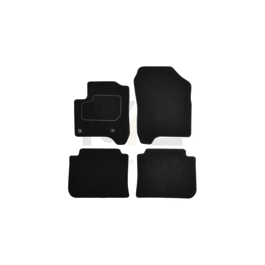 MAMMOOTH A041 CIT105 PRM 01 Floor mat set for CITROﾃ起 C3 Picasso Textile, Front and Rear, Quantity: 4, Black