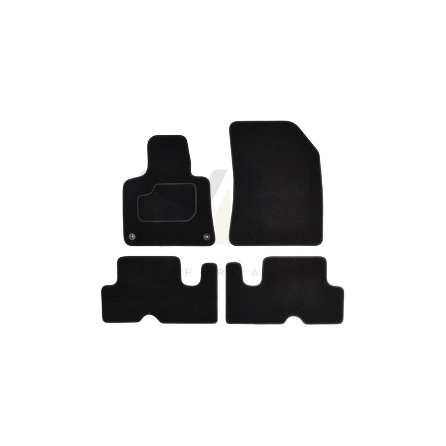MAMMOOTH A041 CIT130 PRM 01 Floor mat set for CITROﾃ起 C4 Textile, Front and Rear, Quantity: 4, Black