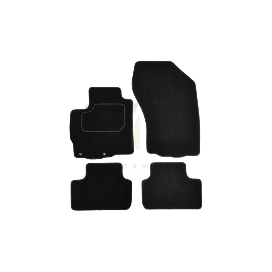 MAMMOOTH A041 CIT140 PRM 01 Floor mat set for CITROﾃ起 C4 Aircross Textile, Front and Rear, Quantity: 4, Black
