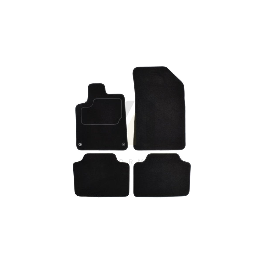 MAMMOOTH A041 CIT145 PRM 01 Floor mat set for CITROﾃ起 C5 Textile, Front and Rear, Quantity: 4, Black