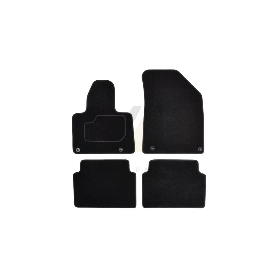 MAMMOOTH A041 CIT155 PRM 01 Floor mat set for CITROﾃ起 C5 III Saloon Textile, Front and Rear, Quantity: 4, Black