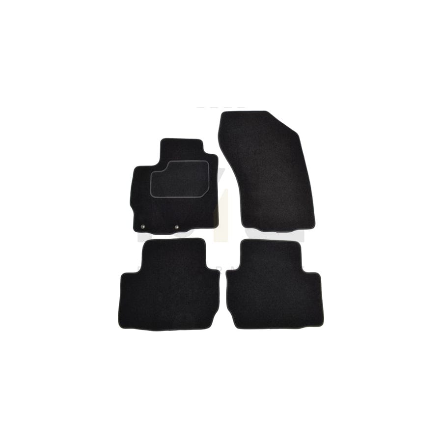 MAMMOOTH A041 CIT190 PRM 01 Floor mat set for CITROﾃ起 C-Crosser Off-Road Textile, Front and Rear, Quantity: 4, Black