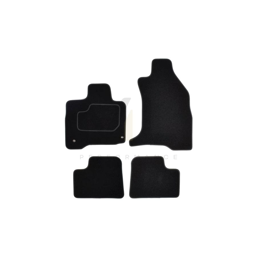 MAMMOOTH A041 CIT196 PRM 01 Floor mat set for CITROﾃ起 C-Zero Hatchback Textile, Front and Rear, Quantity: 4, Black