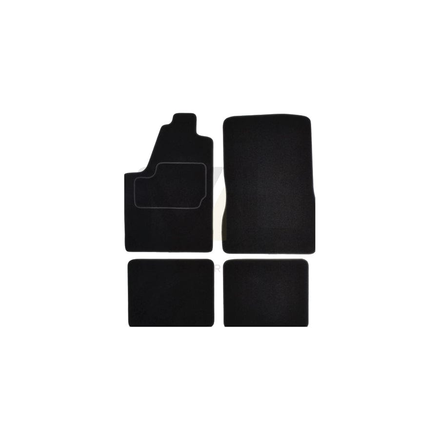 MAMMOOTH A041 CIT20 PRM 01 Floor mat set for CITROﾃ起 Berlingo / Berlingo First I (MF, GJK, GFK) Textile, Front and Rear, Quantity: 4, Black