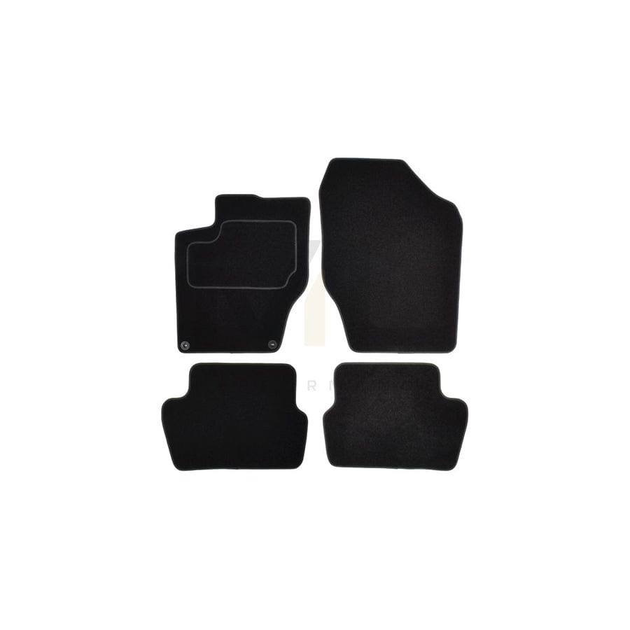 MAMMOOTH A041 CIT225 PRM 01 Floor mat set Textile, Front and Rear, Quantity: 4, Black