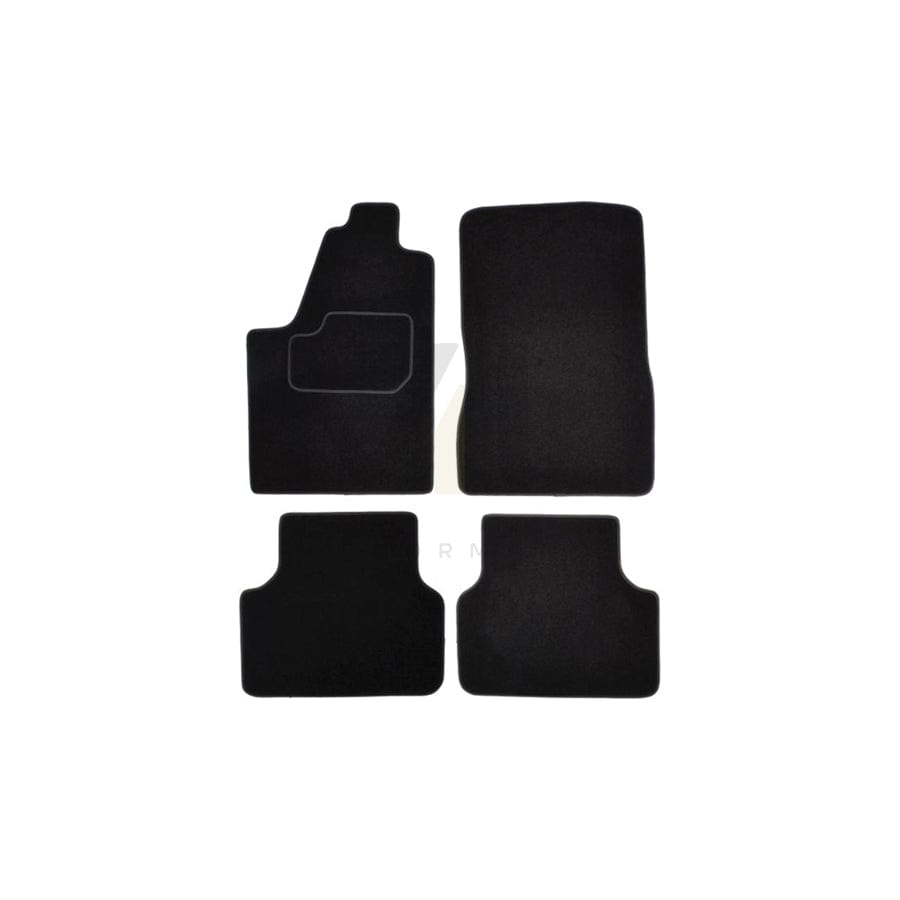 MAMMOOTH A041 CIT25 PRM 01 Floor mat set for CITROﾃ起 Berlingo / Berlingo First I (MF, GJK, GFK) Textile, Front and Rear, Quantity: 4, Black