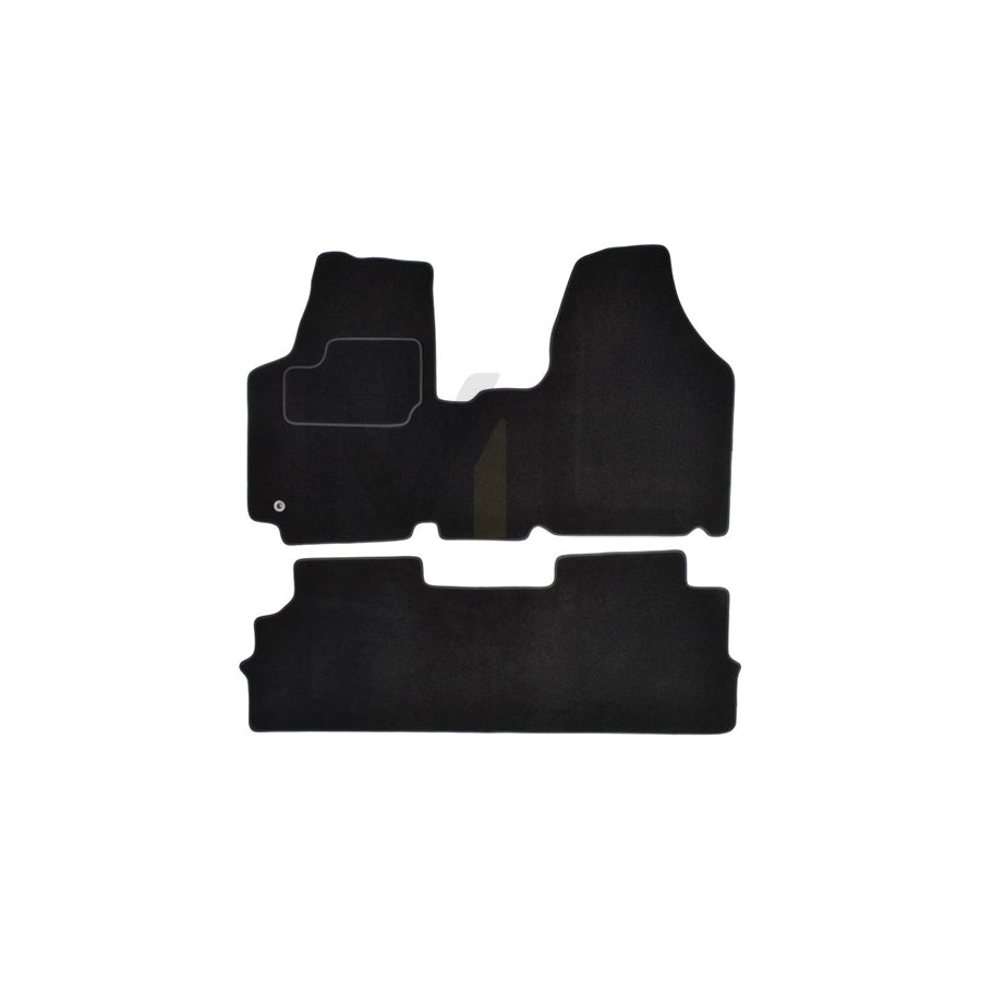 MAMMOOTH A041 CIT280 PRM 01 Floor mat set for CITROﾃ起 Dispatch II Van Textile, Front and Rear, Quantity: 2, Black