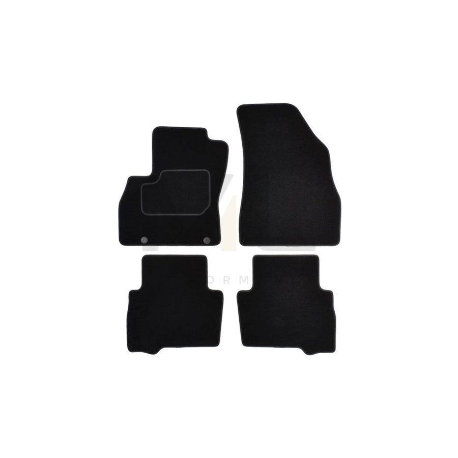 MAMMOOTH A041 CIT295 PRM 01 Floor mat set for CITROﾃ起 Nemo Estate Textile, Front and Rear, Quantity: 4, Black