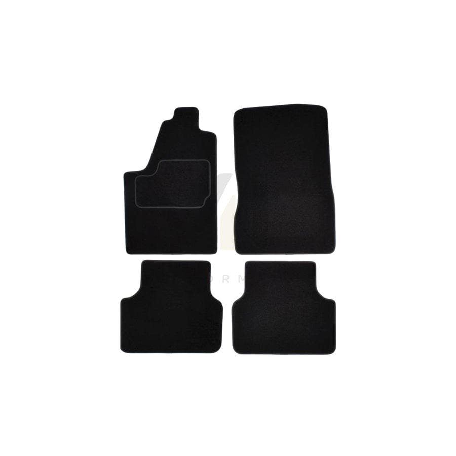 MAMMOOTH A041 CIT30 PRM 01 Floor mat set for CITROﾃ起 Berlingo / Berlingo First I (MF, GJK, GFK) Textile, Front and Rear, Quantity: 4, Black