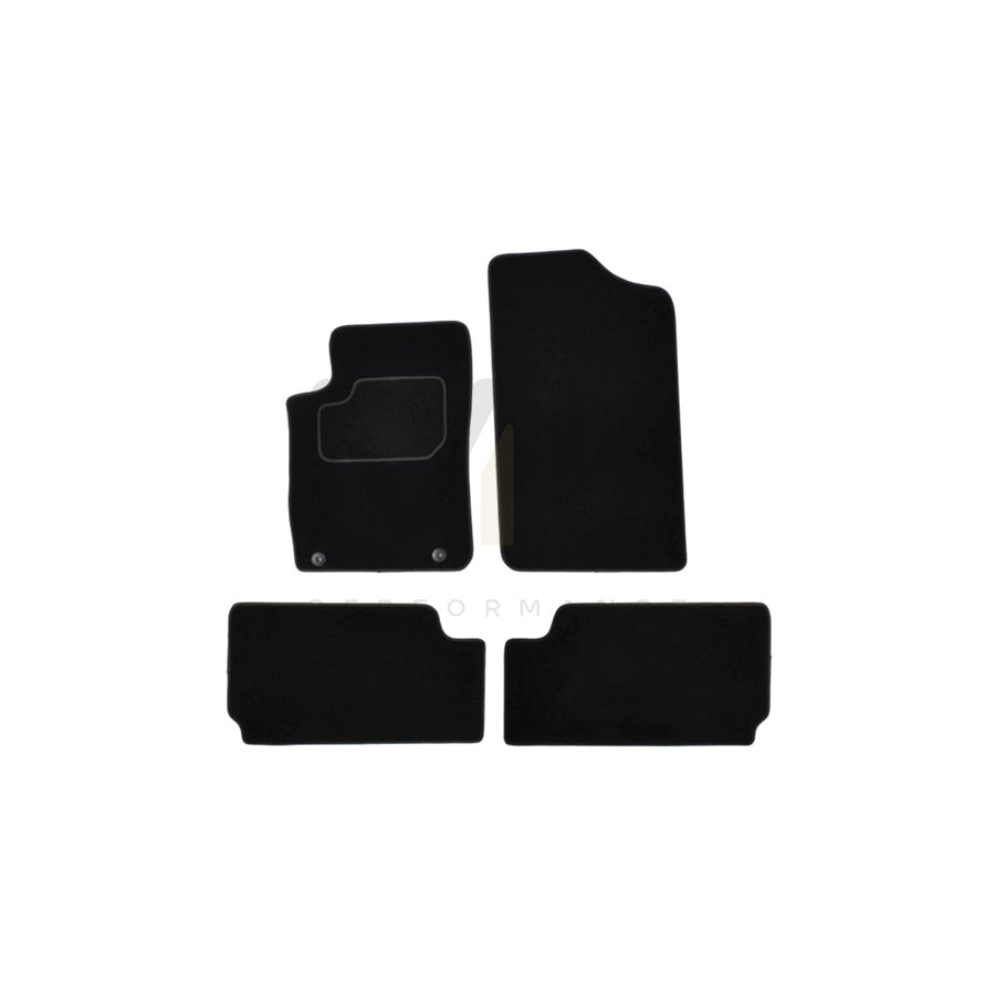 MAMMOOTH A041 CIT310 PRM 01 Floor mat set for CITROﾃ起 Xsara Picasso (N68) Textile, Front and Rear, Quantity: 4, Black