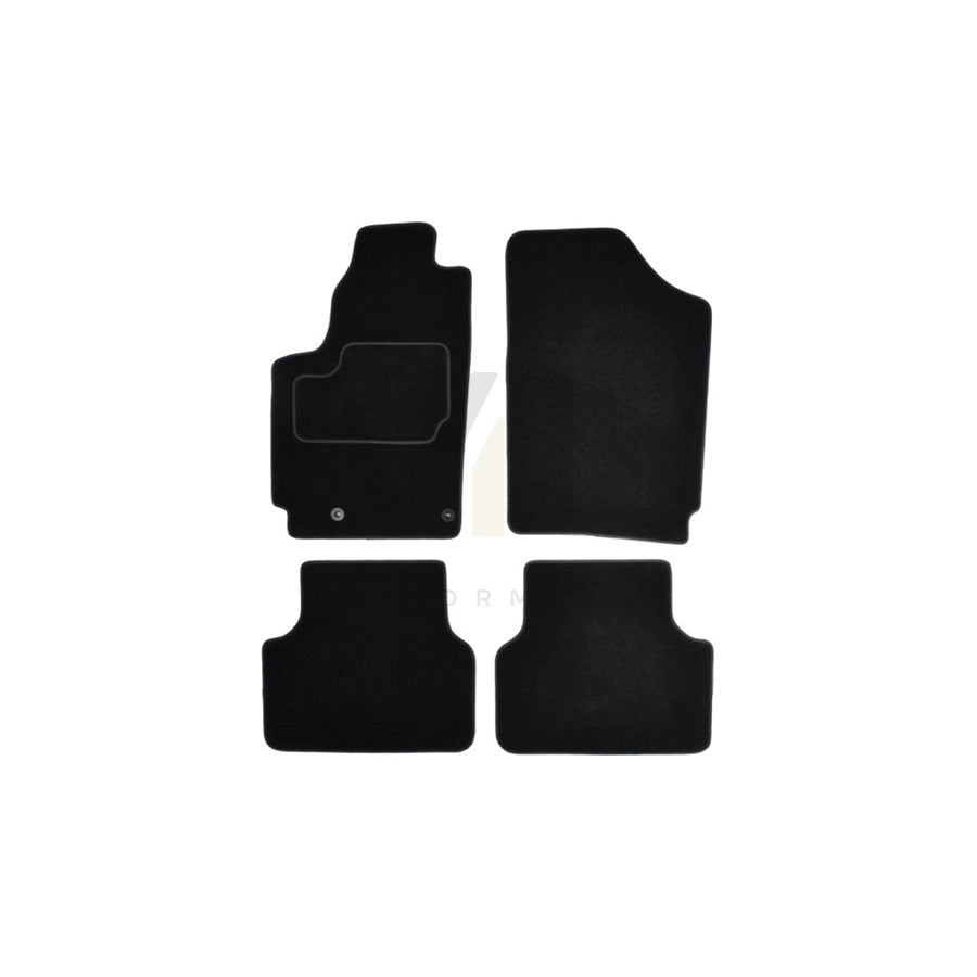 MAMMOOTH A041 CIT35 PRM 01 Floor mat set for CITROﾃ起 Berlingo / Berlingo First I (MF, GJK, GFK) Textile, Front and Rear, Quantity: 4, Black