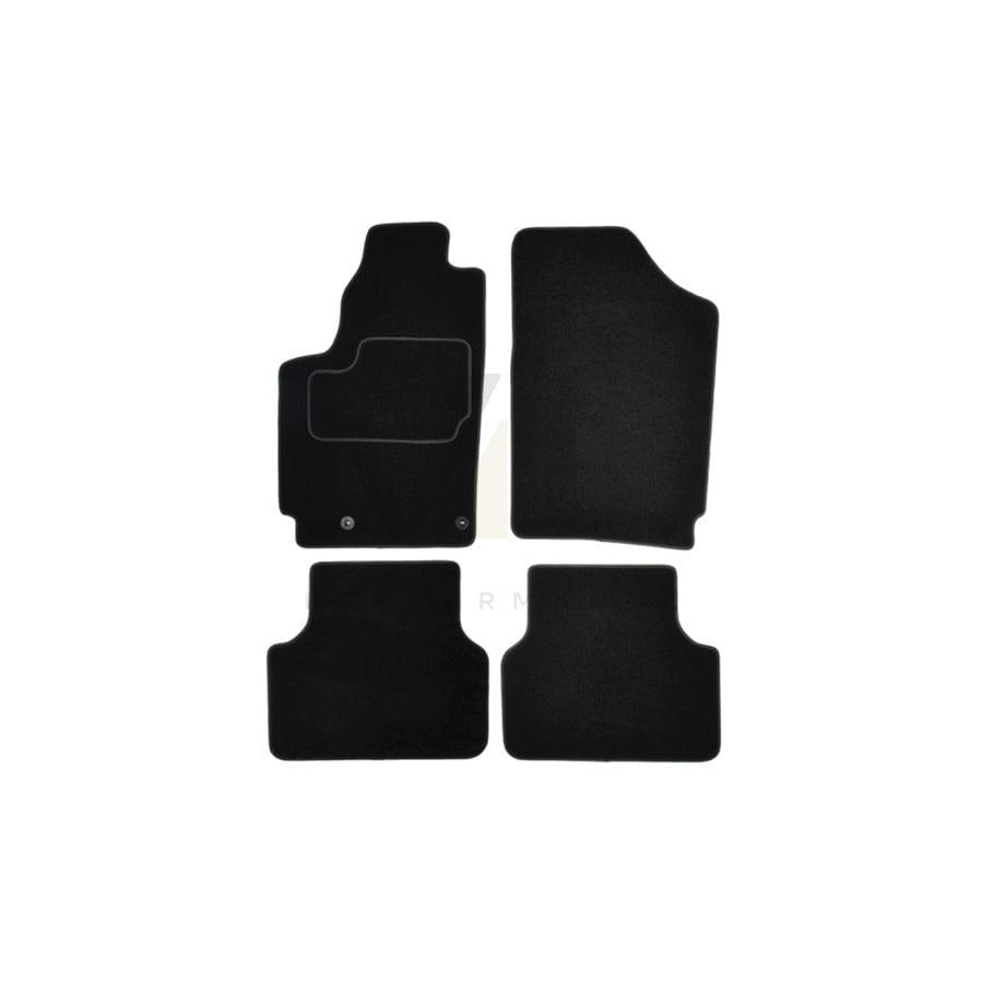 MAMMOOTH A041 CIT40 PRM 01 Floor mat set for CITROﾃ起 Berlingo / Berlingo First I (MF, GJK, GFK) Textile, Front and Rear, Quantity: 4, Black