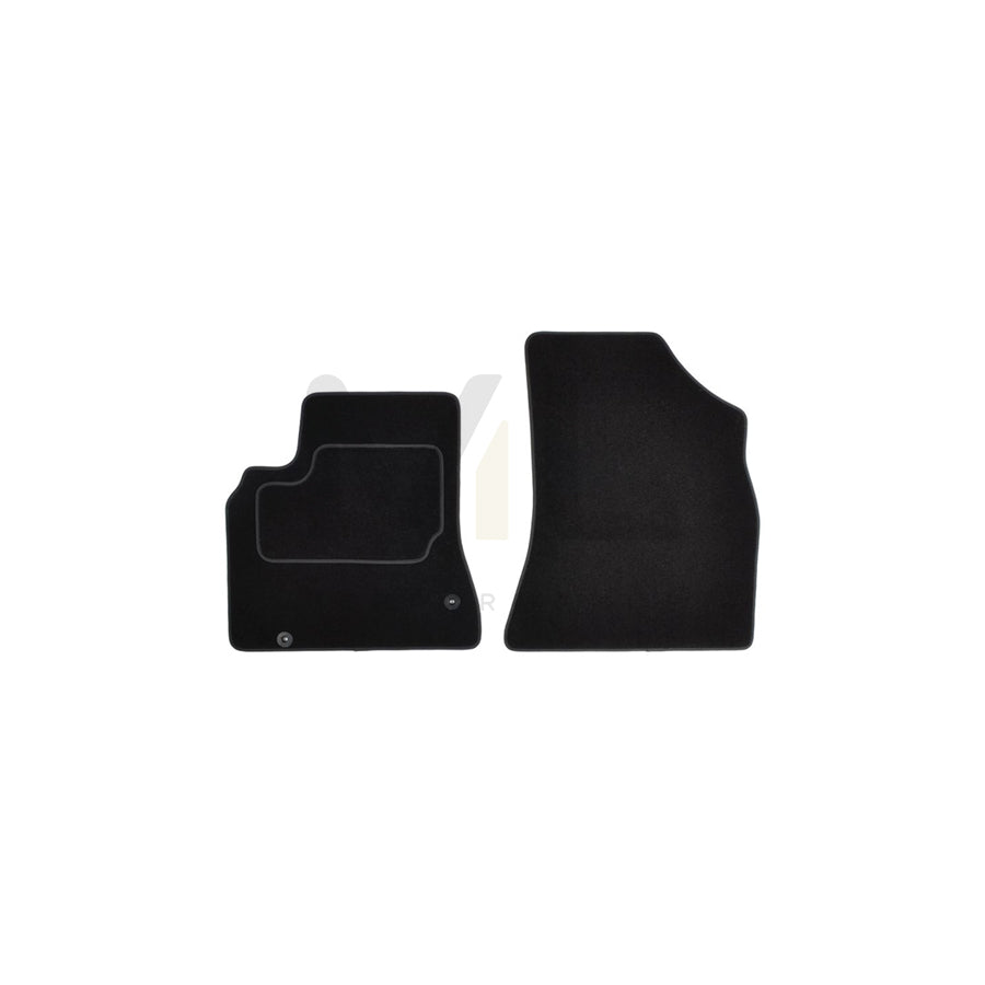 MAMMOOTH A041 CIT45 PRM 01 Floor mat set for CITROﾃ起 Berlingo II Van (B9) Textile, Front, Quantity: 2, Black