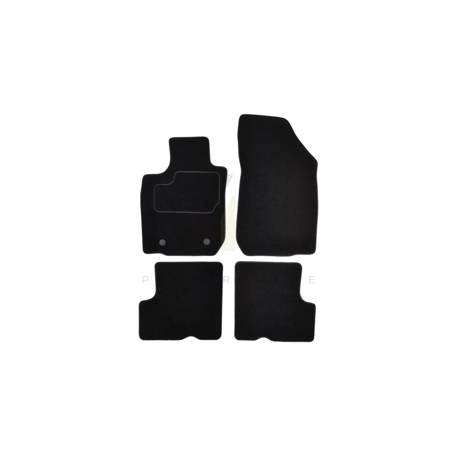 MAMMOOTH A041 DAC30 PRM 01 Floor mat set for DACIA Logan I Saloon (LS) Textile, Front and Rear, Quantity: 4, Black