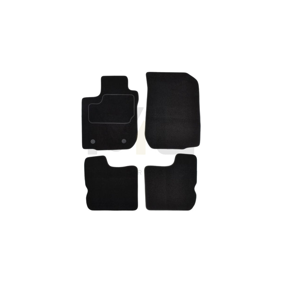 MAMMOOTH A041 DAC80 PRM 01 Floor mat set for DACIA Sandero II Textile, Front and Rear, Quantity: 4, Black