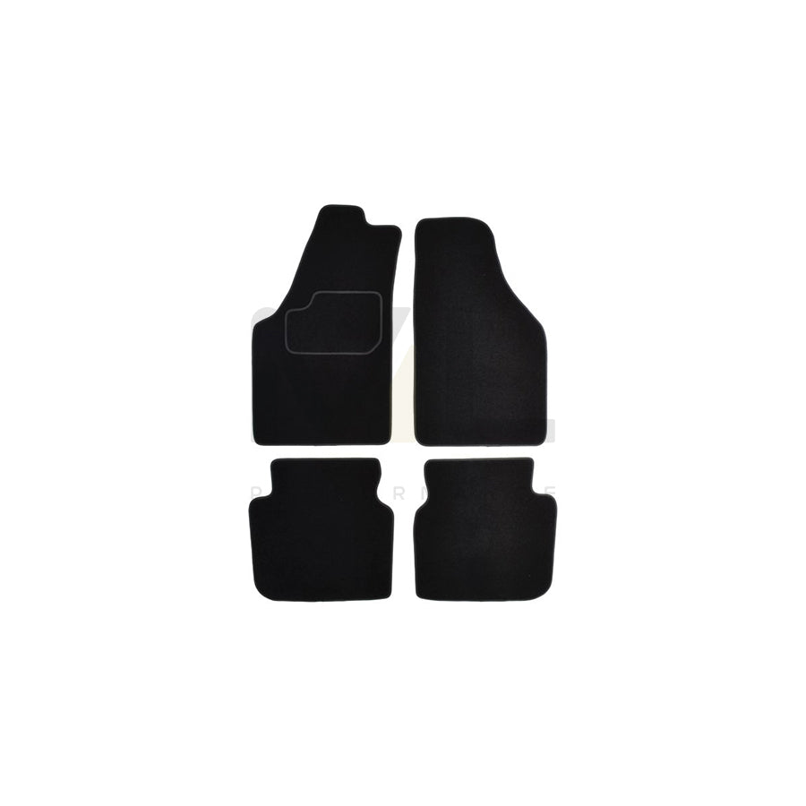 MAMMOOTH A041 FIA125 PRM 01 Floor mat set for FIAT Idea (350) Textile, Front and Rear, Quantity: 4, Black