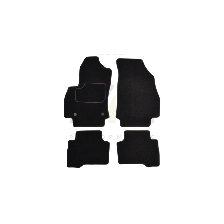 MAMMOOTH A041 FIA130 PRM 01 Floor mat set Textile, Front and Rear, Quantity: 4, Black