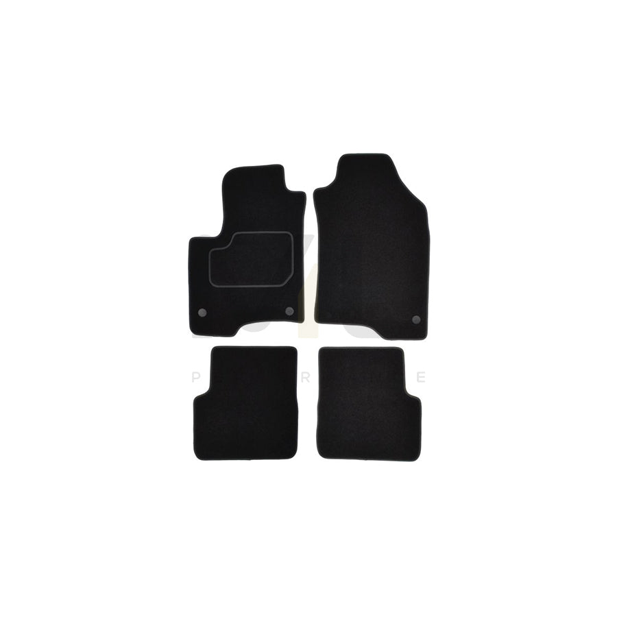 MAMMOOTH A041 FIA175 PRM 01 Floor mat set for FIAT Panda III Hatchback (312, 319) Textile, Front and Rear, Quantity: 4, Black