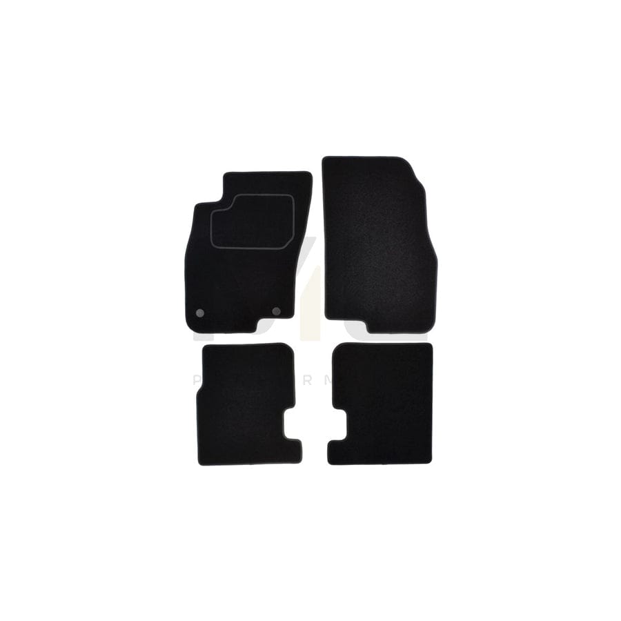 MAMMOOTH A041 FIA185 PRM 01 Floor mat set Textile, Front and Rear, Quantity: 4, Black