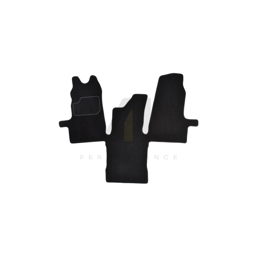 MAMMOOTH A041 FOR340 PRM 01 Floor mat set for FORD Transit Mk6 Platform / Chassis (V347, V348) Textile, Front, Quantity: 1, Black