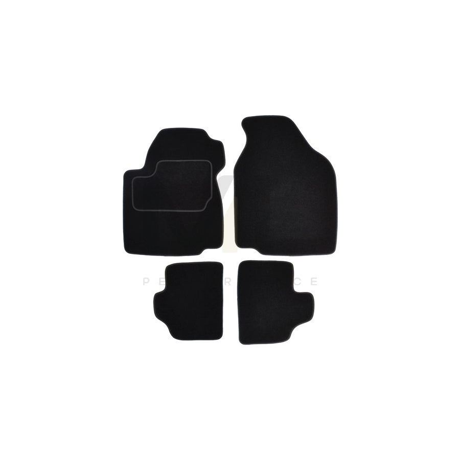 MAMMOOTH A041 FOR70 PRM 01 Floor mat set for FORD Fiesta Mk4 Hatchback (JAS, JBS) Textile, Front and Rear, Quantity: 4, Black
