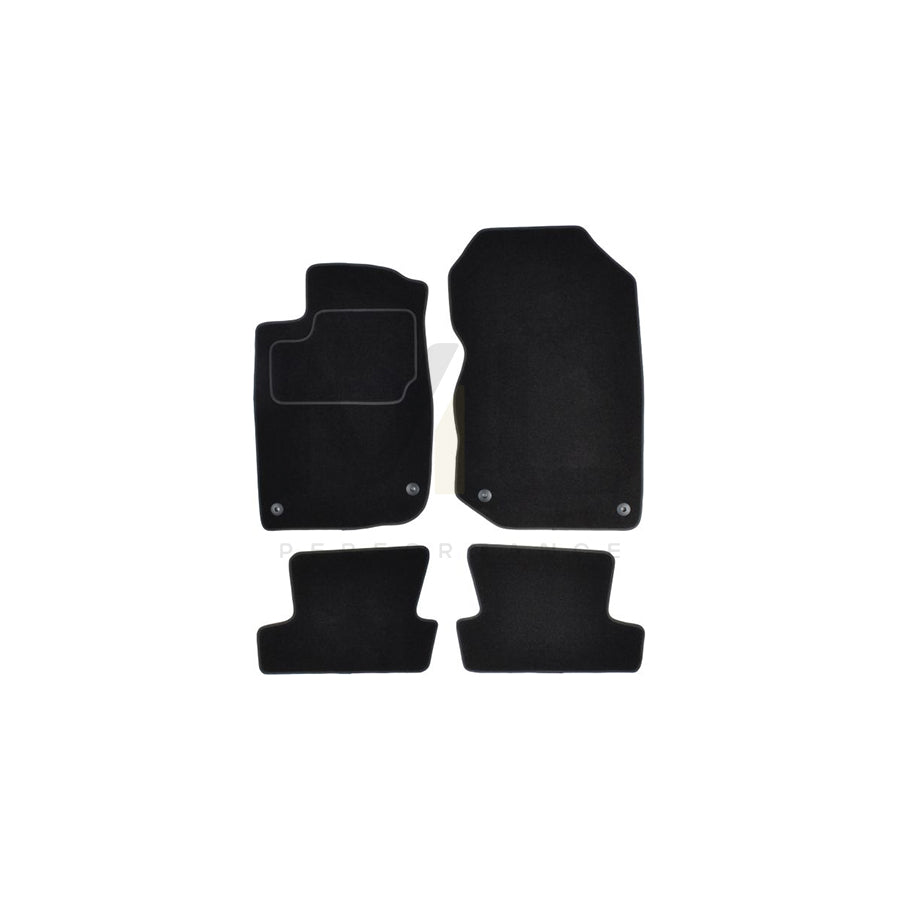 MAMMOOTH A041 HON175 PRM 01 Floor mat set for HONDA CR-Z (ZF) Textile, Front and Rear, Quantity: 4, Black