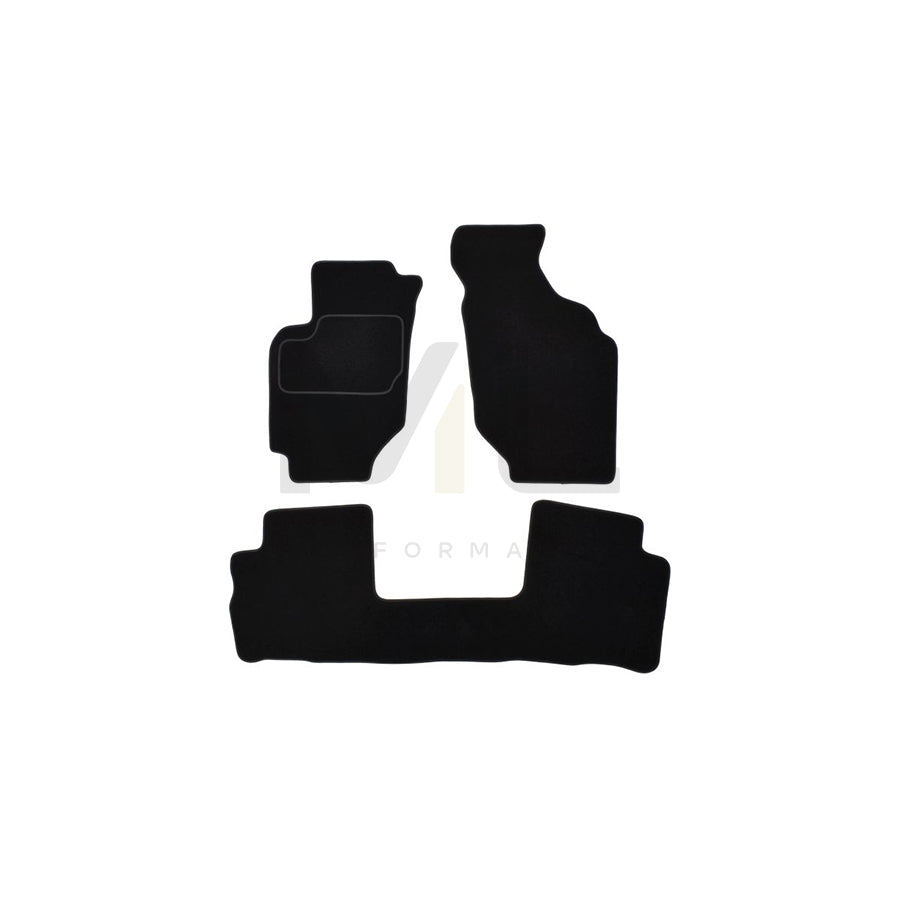 MAMMOOTH A041 HON185 PRM 01 Floor mat set for HONDA HR-V I (GH) Textile, Front and Rear, Quantity: 3, Black