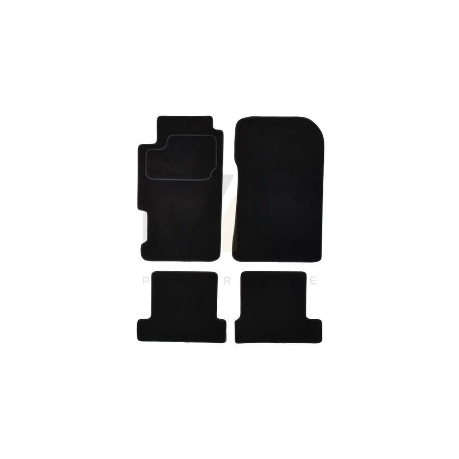 MAMMOOTH A041 HON245 PRM 01 Floor mat set for HONDA Prelude V (BB) Textile, Front and Rear, Quantity: 4, Black
