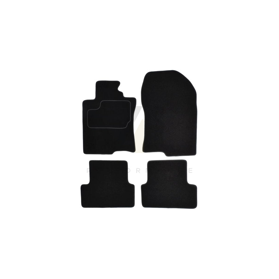 MAMMOOTH A041 HON40 PRM 01 Floor mat set for HONDA Accord VIII Saloon (CU) Textile, Front and Rear, Quantity: 4, Black