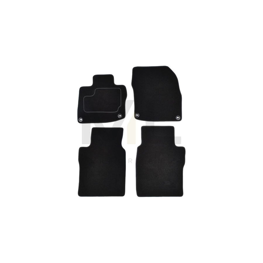 MAMMOOTH A041 HON90 PRM 01 Floor mat set for HONDA Civic VIII Saloon (FD, FA) Textile, Front and Rear, Quantity: 4, Black