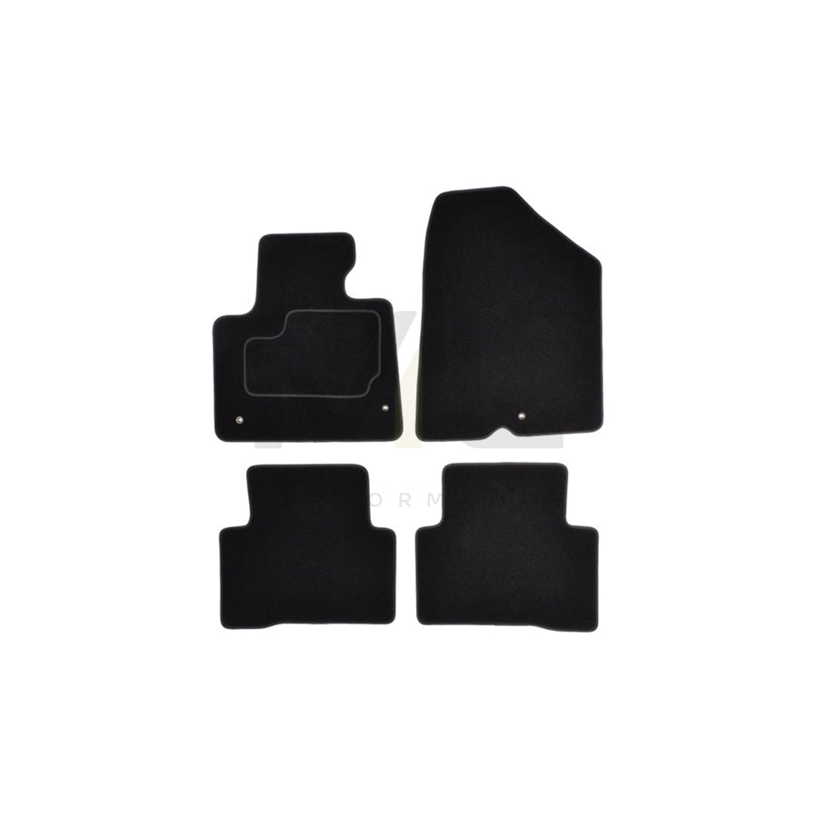 MAMMOOTH A041 HYU175 PRM 01 Floor mat set for HYUNDAI Santa Fﾃｩ III (DM) Textile, Front and Rear, Quantity: 4, Black