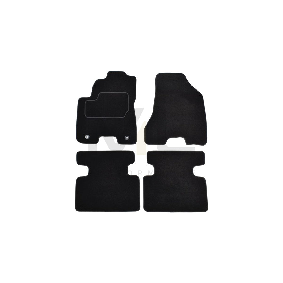 MAMMOOTH A041 HYU215 PRM 01 Floor mat set for HYUNDAI Tucson (JM) Textile, Front and Rear, Quantity: 4, Black