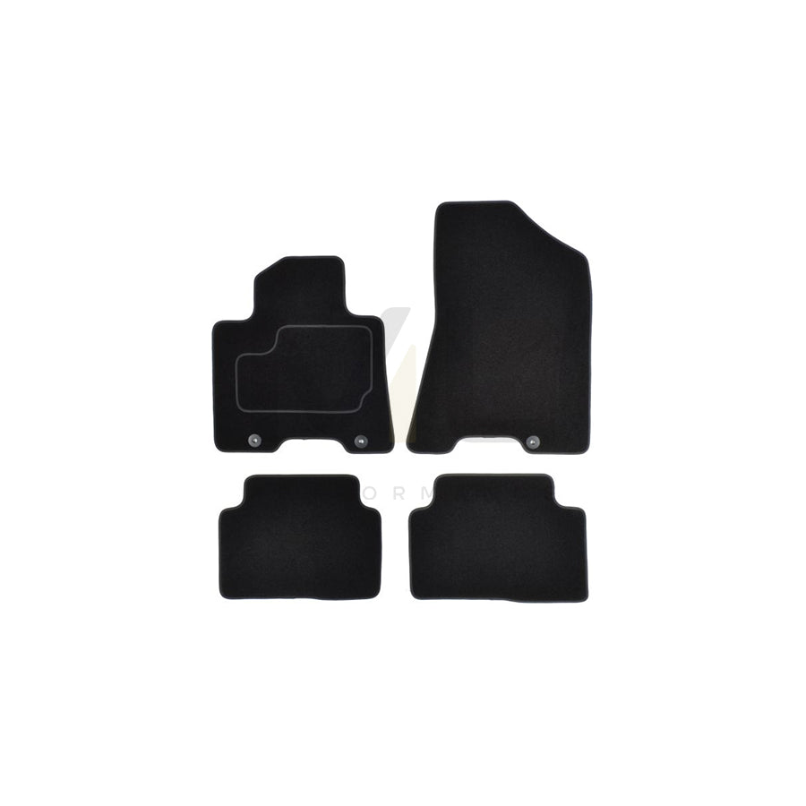 MAMMOOTH A041 HYU217 PRM 01 Floor mat set for HYUNDAI Tucson (TL, TLE) Textile, Front and Rear, Quantity: 4, Black
