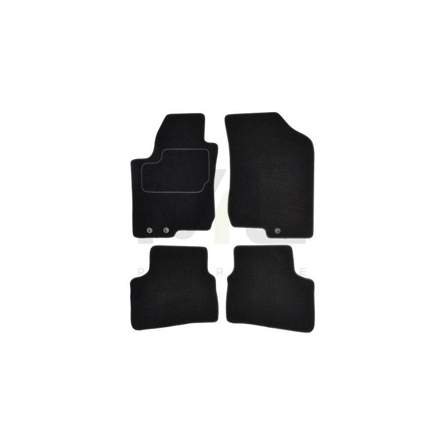 MAMMOOTH A041 HYU65 PRM 01 Floor mat set for HYUNDAI i30 I Hatchback (FD) Textile, Front and Rear, Quantity: 4, Black