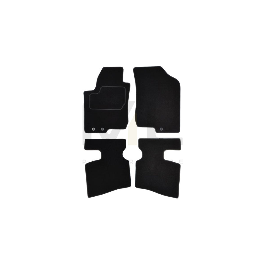 MAMMOOTH A041 HYU75 PRM 01 Floor mat set for HYUNDAI i30 I Estate (FD) Textile, Front and Rear, Quantity: 4, Black
