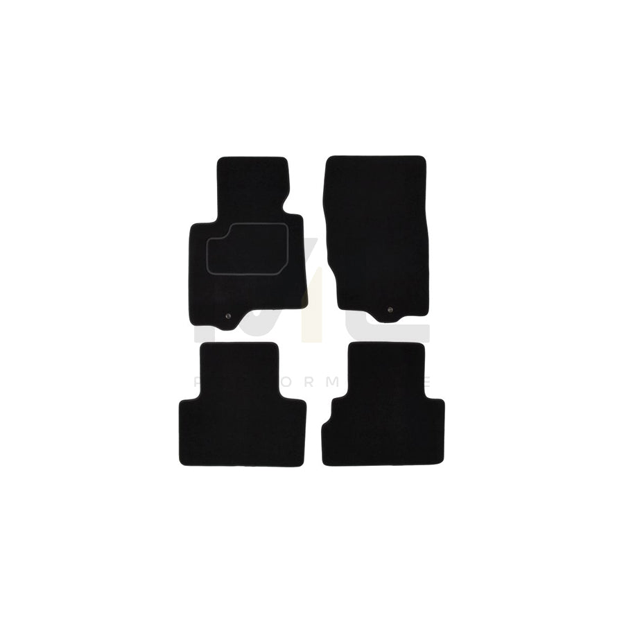 MAMMOOTH A041 INF10 PRM 01 Floor mat set for INFINITI FX Off-Road (S50) Textile, Front and Rear, Quantity: 4, Black