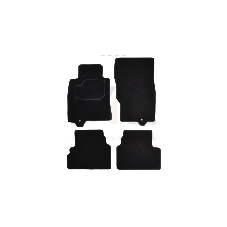 MAMMOOTH A041 INF15 PRM 01 Floor mat set for INFINITI G Coupe (V36) Textile, Front and Rear, Quantity: 4, Black