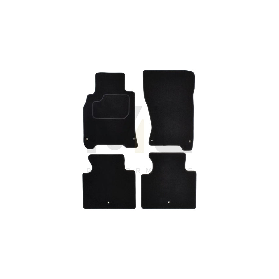 MAMMOOTH A041 INF25 PRM 01 Floor mat set for INFINITI M Saloon (Y51) Textile, Front and Rear, Quantity: 4, Black