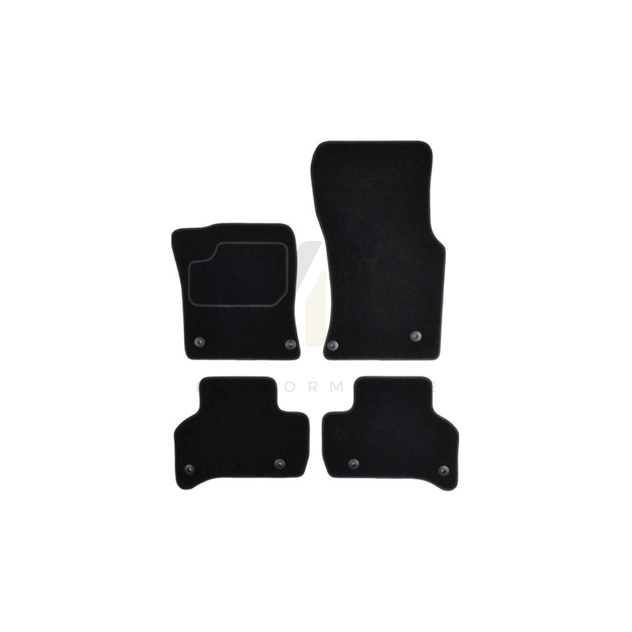 MAMMOOTH A041 JAG51 PRM 01 Floor mat set for JAGUAR XE (X760) Textile, Front and Rear, Quantity: 4, Black