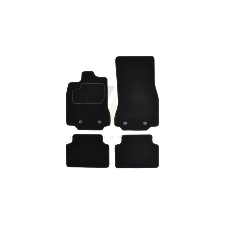 MAMMOOTH A041 JAG55 PRM 01 Floor mat set for JAGUAR XF Saloon (X250) Textile, Front and Rear, Quantity: 4, Black